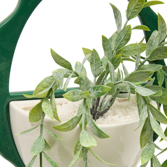 Artificial Plant Hanging Pot 19.5x9x52 A-s Cheri 206504 White Ceramic