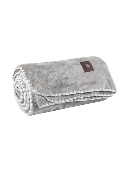 Das Home 4439 Κουβέρτα Fleece Καναπέ 130x170εκ. Grey