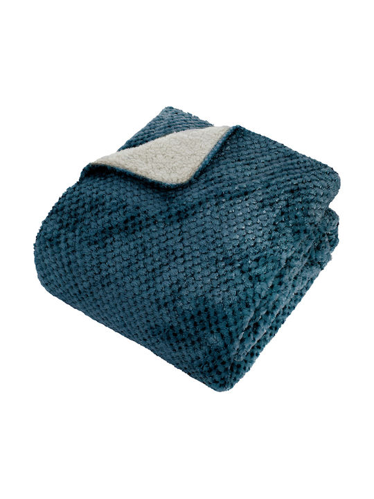 A-s Lyno Fleece Blanket Sofa 130x170cm Blue