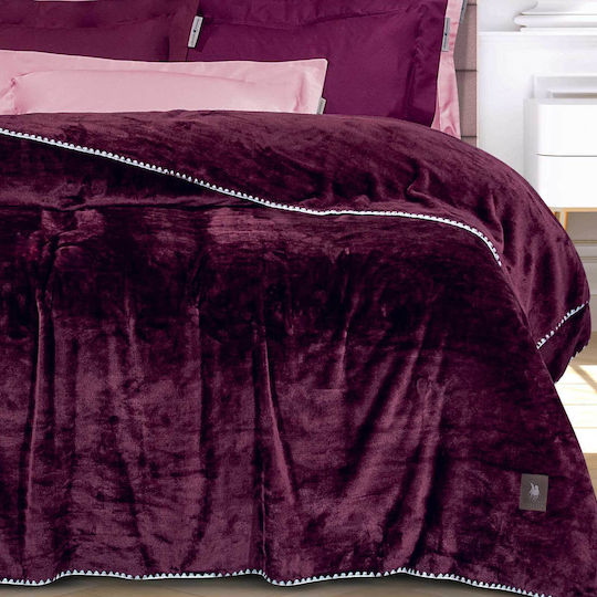 Das Home 4440 Super Double Blanket 220x240cm Bordeaux