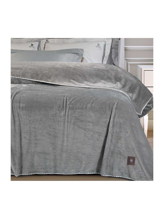 Greenwich Polo Club 4439 Κουβέρτα Fleece Μονή 170x240εκ. Grey