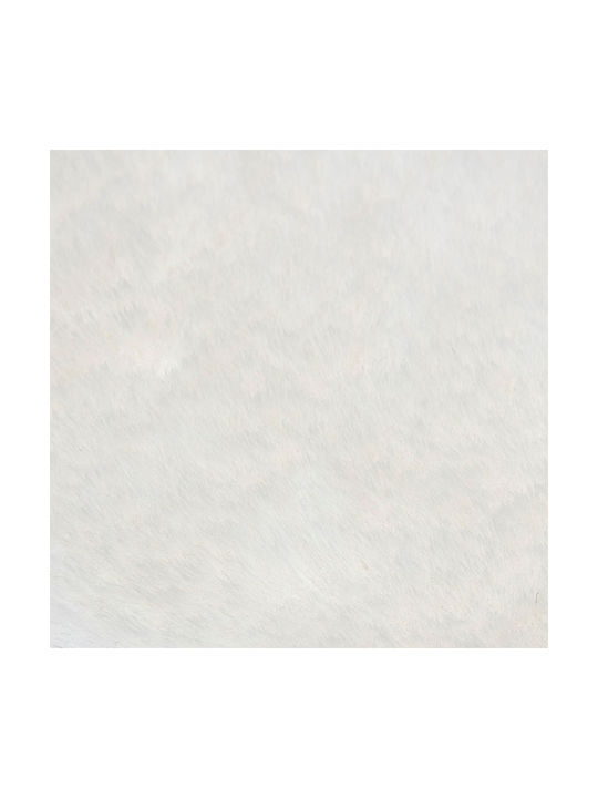 A-s Couka Anti-slip Rug Rectangular Furry White