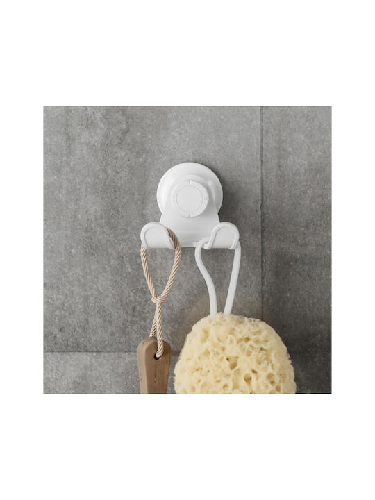 Umbra Flex Haken Badezimmer Doppelt Aufkleber ​8x6cm Weißes