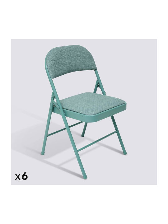 Scaune Sala de mese Pliabile Albe 1buc 46.5x46.5x79.5buc