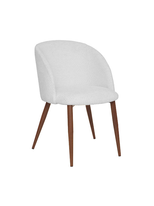 A-s Celeste Dining Room Artificial Leather Chair Ivory 60x54x80cm