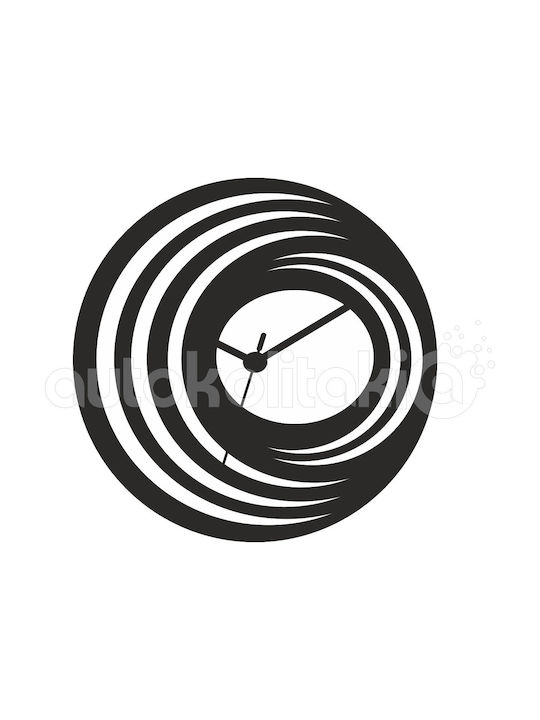 Orafol Abstract Wanduhr Kunststoff Rot