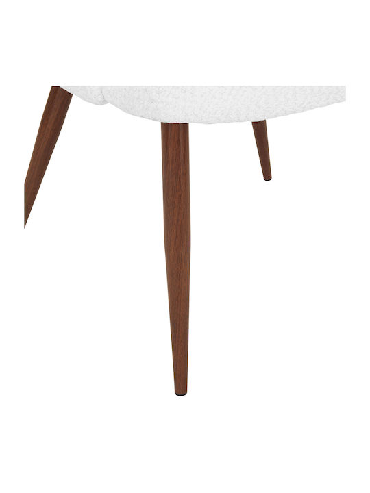 A-s Celeste Dining Room Artificial Leather Chair Ivory 60x54x80cm
