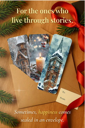 Set 12 Semne de Carte de Iarnă Crăciun Obro Winter Whispers Ilustrații Vintage Card Foto Premium Lucios