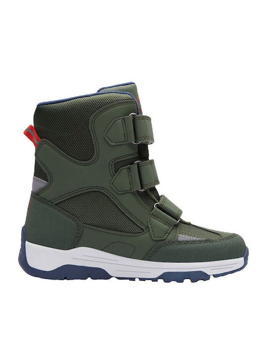 Kids Snow Boots with Velcro Green