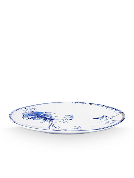 PiP Studio Πιάτο Ρηχό από Πορσελάνη Μπλε 23cm