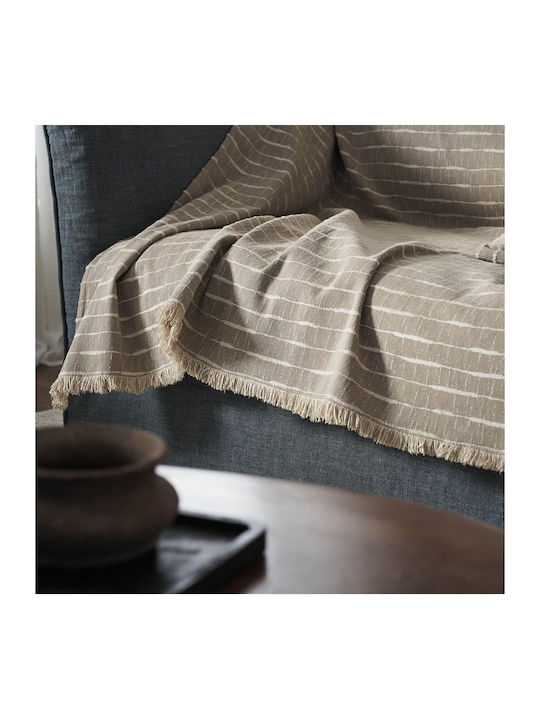 Gofis Home Opal Armchair Throw Two Sides Jacquard 180x180cm Opal Gray 148/15