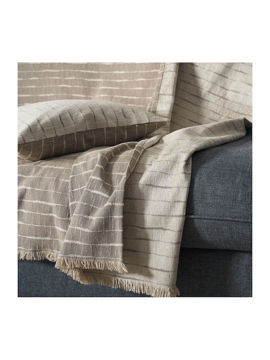 Gofis Home Opal Armchair Throw Two Sides Jacquard 180x180cm Opal Gray 148/15