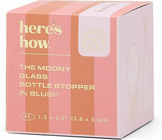 Ροζ Πώμα Φιάλης Moony Glass Bottle Stopper Here's How