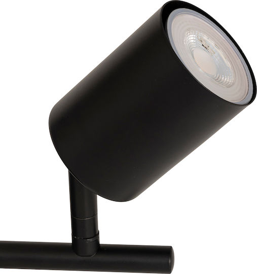 Double Spot with Socket GU10 in Black Color