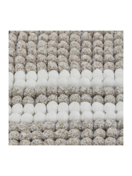 5Five Rutschfest Badematte Synthetisch,Polyester/Cotton/Leather Rechteckig 211426A Coffee 80x50cm