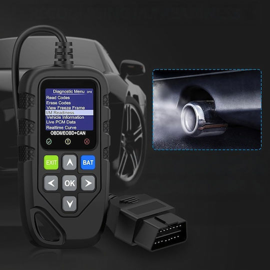 Tester Diagnoză Auto Obd2 Zola Citește Șterge Coduri de Eroare Ecran Lcd 12.9 X 6.8 X 1.8 Cm