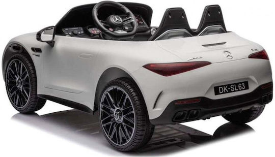 Mercedes AMG SL63 Doppelsitzer mit Fernbedienung Lizensiert 12 Volt Weiß MS001205-Weiß