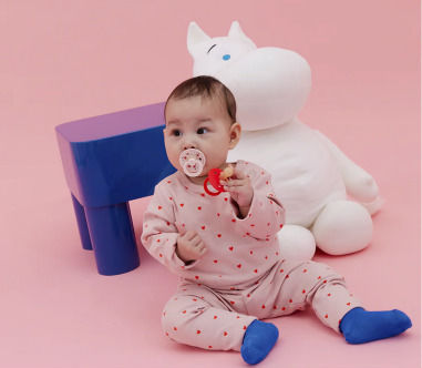 Bibs Round Pacifiers Silicone Multicolour for 0+ months 2pcs