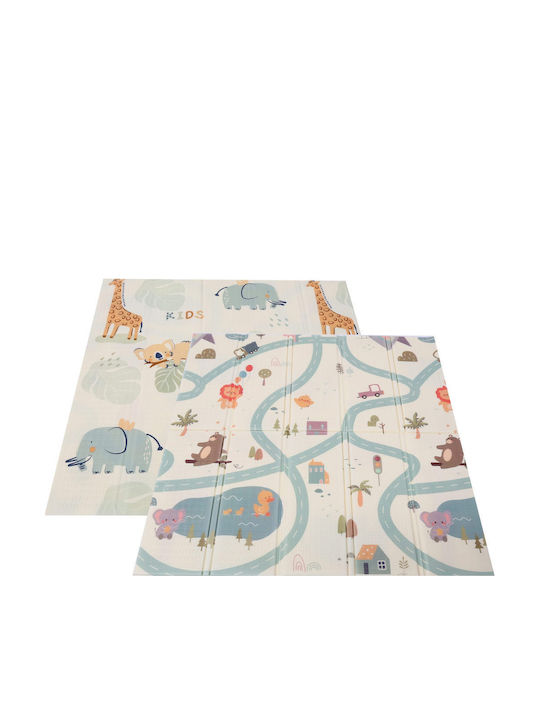 Cangaroo Parc cu Saltea Gri 120x120cm