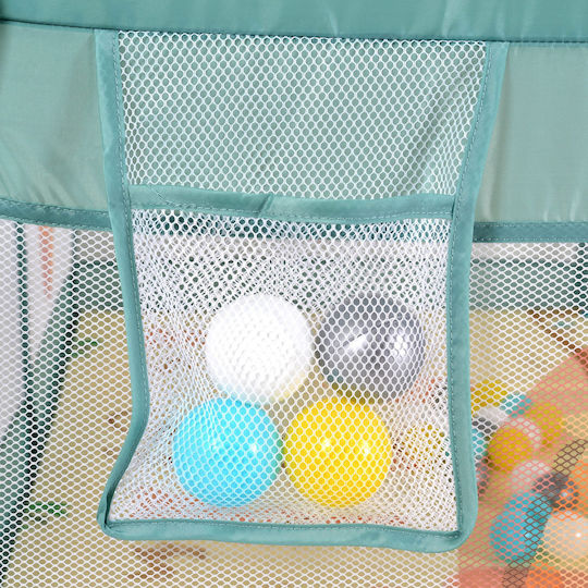 Moni Gamezone Playpen with Mattress Green 120x120cm