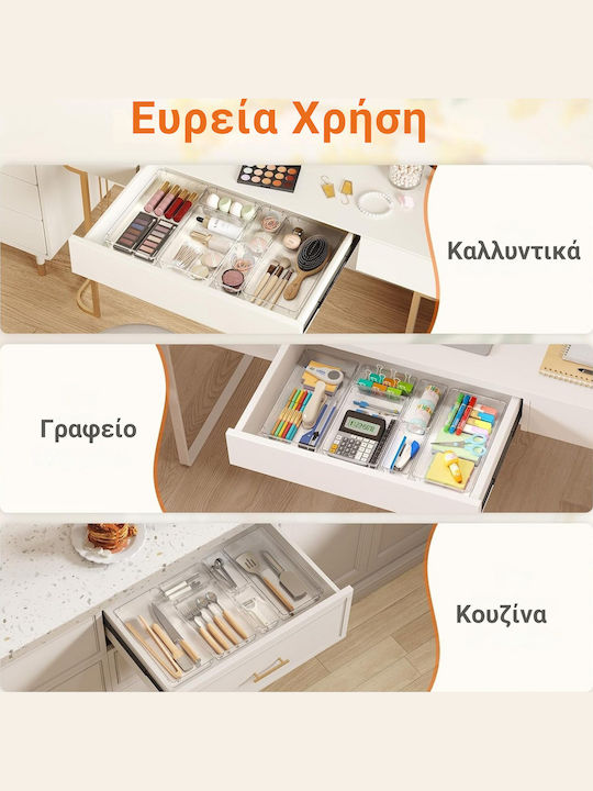Femmit Drawer Organizer With Transparent Drawers 6 Pieces