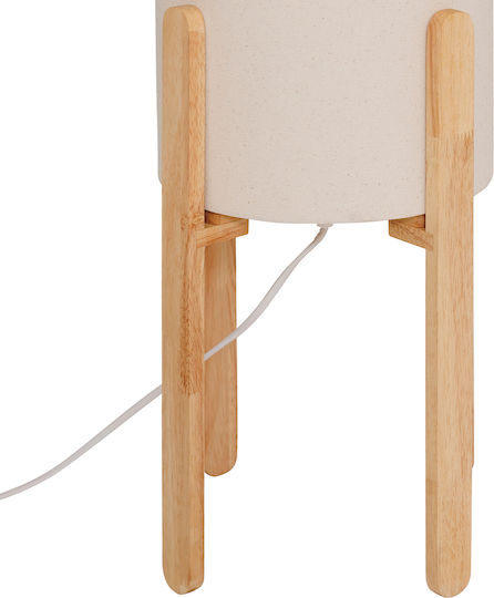Floor Lamp H107cm. with Socket for Bulb E27 Beige