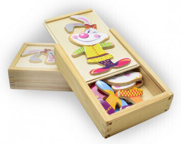 Wooden Kids Puzzle 18pcs Anelixi