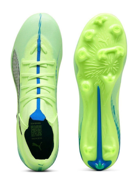 PUMA Ultra 5 Match+ Pantofi de Fotbal cu crampoane Verzi