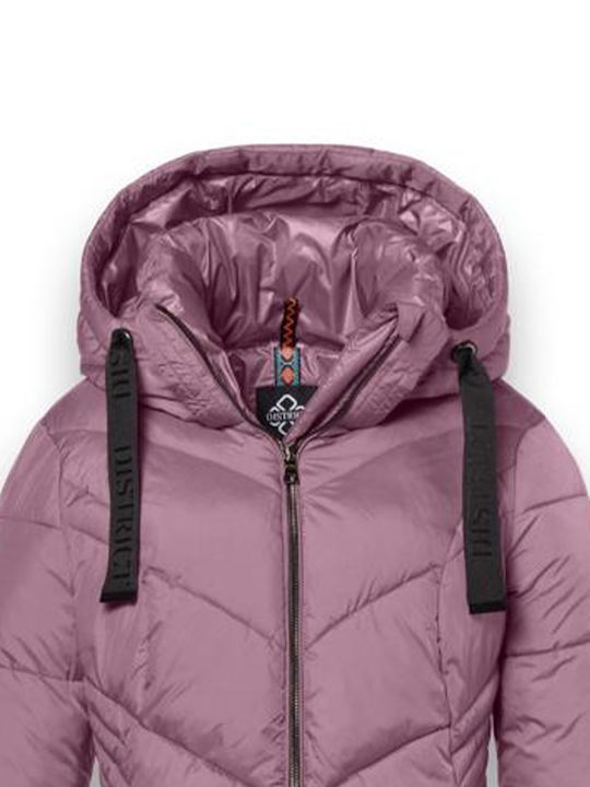 Damen Puffer Jacke für Winter Rosa