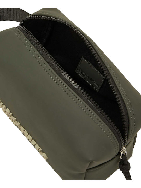 Karl Lagerfeld M Coated PU Toiletry Bag A3M32075-1ZK Khaki