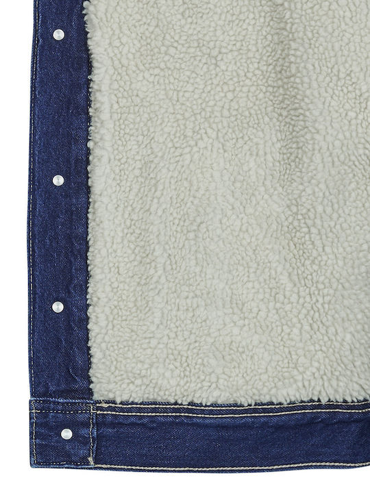 Sherpa Jeansjacke Jacke Blau