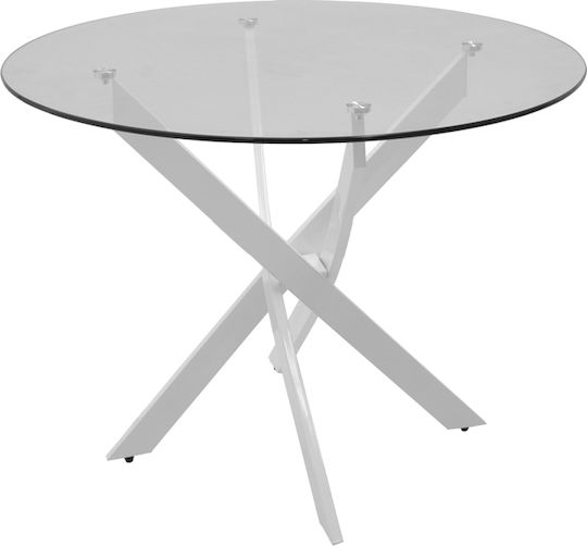 Antoro Στρογγυλό Τραπεζαρίας Φυσικό 100x100x75εκ. Antoro Στρογγυλό Τραπεζαρίας Φυσικό 100x100x75εκ.