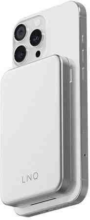 LinQ 3in1 MagSafe Power Bank 8000mAh 20W mit USB-C Ausgangsanschlüsse Graues