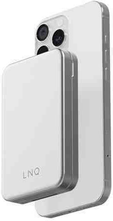 LinQ 3in1 MagSafe Power Bank 8000mAh 20W mit USB-C Ausgangsanschlüsse Graues