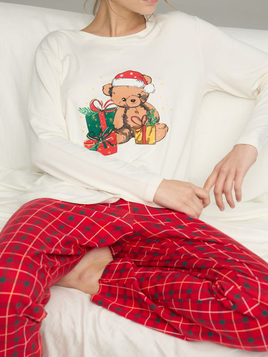 Sexen Set Pijamale pentru Femei Red Teddy