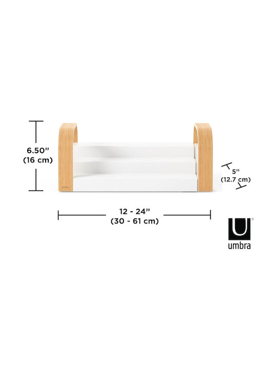 Umbra Plastic Tabletop Spice Rack Organizer Beige