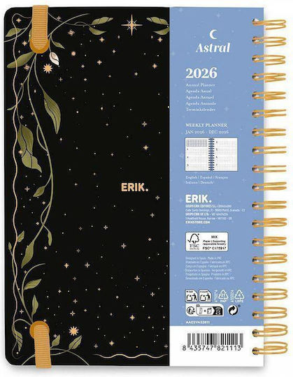 Grupo Erik Astral Weekly Agendas 2026 15x21cm