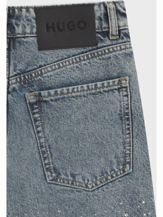 Women's Jean Trousers in Straight Line Blue
