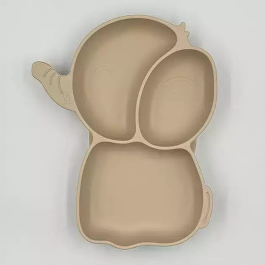 Pandaboo Baby Food Plate made of Silicone Pink