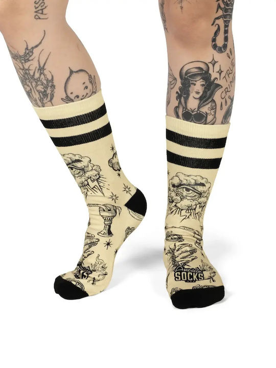 American Socks Ανδρικές Κάλτσες Μπεζ