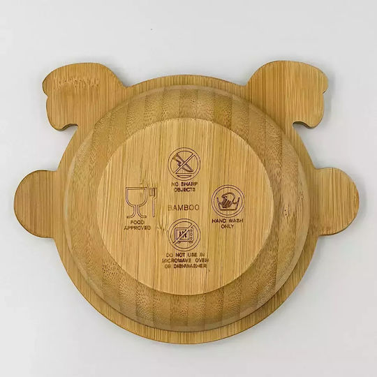Pandaboo Παιδικό Μπωλ Φαγητού από Bamboo Γαλάζιο