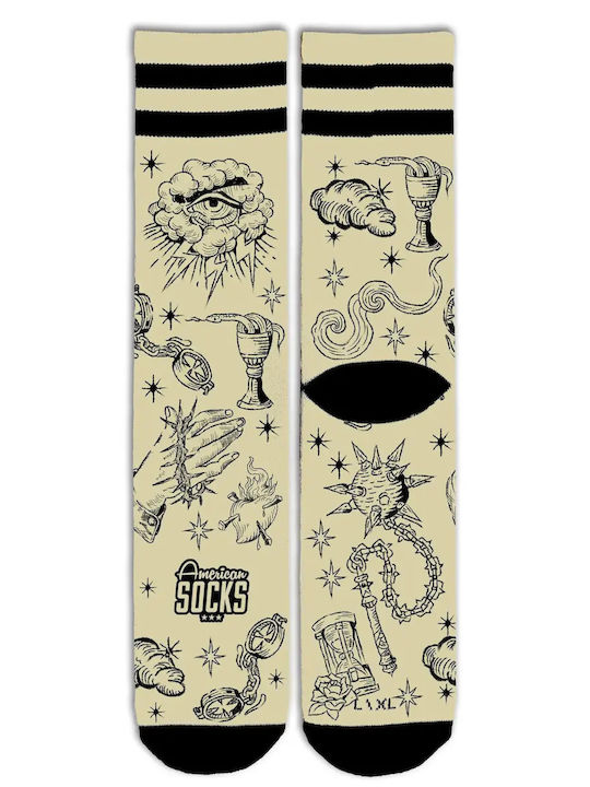American Socks Ανδρικές Κάλτσες Μπεζ