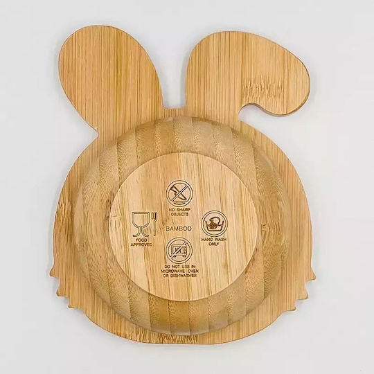 Pandaboo Baby Food Bowl made of Bamboo Orange