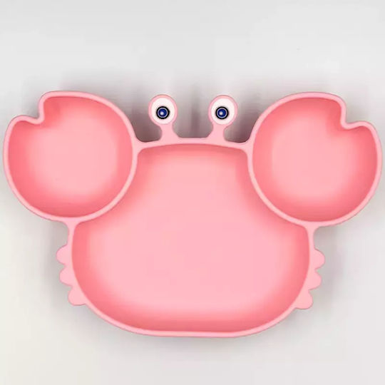 Pandaboo Baby Food Plate made of Silicone Yellow