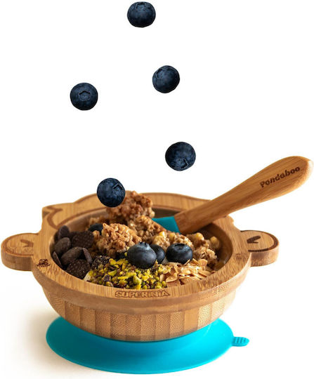 Pandaboo Baby Food Bowl made of Bamboo Yellow