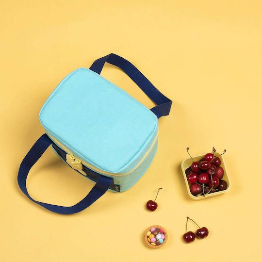 Super Petit School Insulated Snack Bag Light Blue 16.5x15x20cm