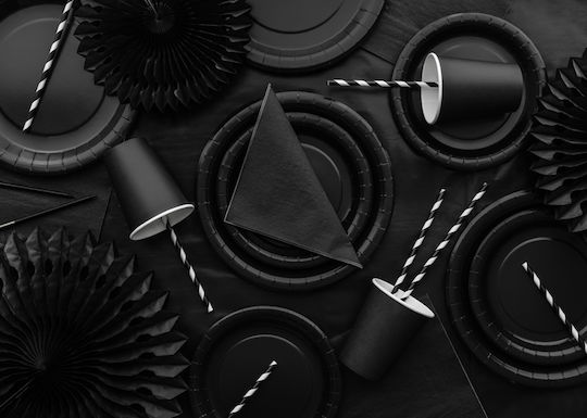 Black Party Napkins 16.5×16.5cm – 20 Pieces