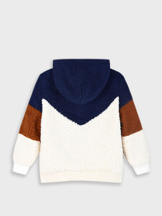Kinderstrickjacke mit Kapuze Beige