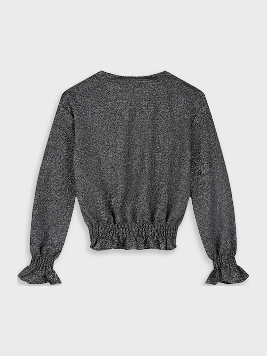 Kinderpullover Langarm Schwarz
