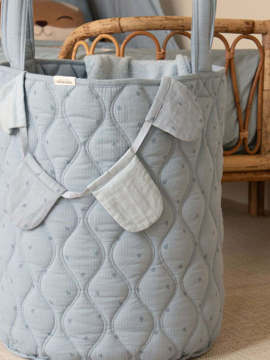 Little Dutch Fabric Storage Basket Blue 35x35x45cm